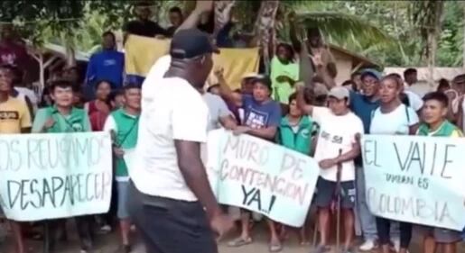 Durante varios días se presentó una manifestación en el Parque Nacional Utria.