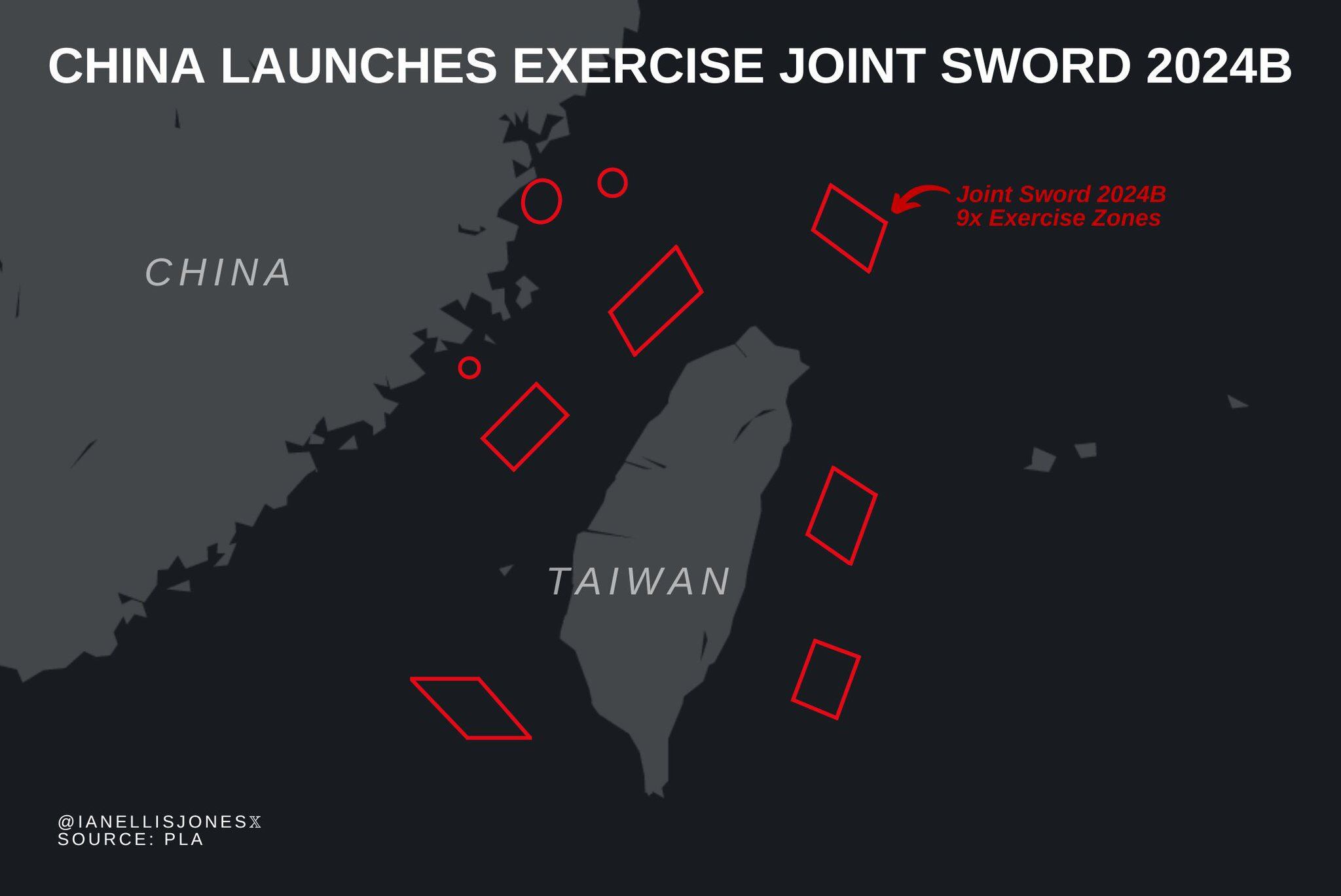 Las maniobras se realizan en "áreas al norte, sur y este de la isla de Taiwán", indicó el capitán Li Xi, portavoz del Comando del Teatro Oriental del ejército chino.