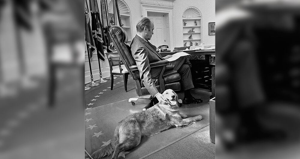 Liberty acompañaba al presidente Gerald Ford en el Despacho Oval y más de una vez caminó con él a altas horas de la madrugada por la Casa Blanca.