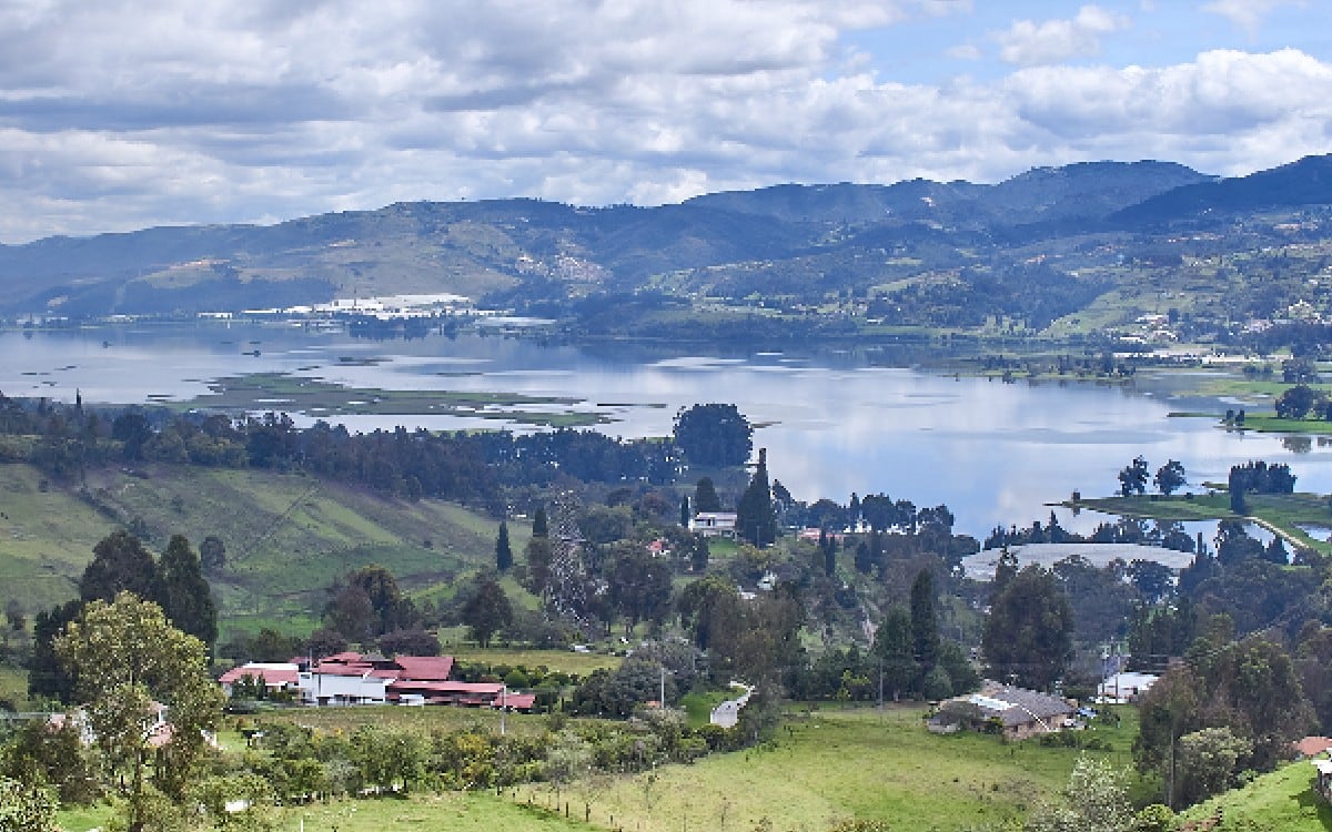 Embalse del Muña, en Sibaté, Cundinamarca.