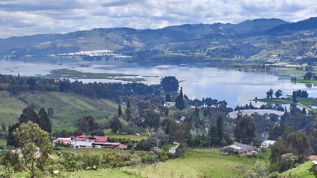 Embalse del Muña, en Sibaté, Cundinamarca.