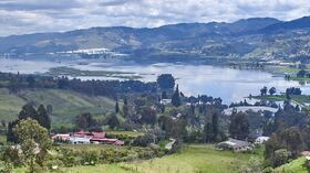Embalse del Muña, en Sibaté, Cundinamarca.