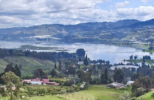 Embalse del Muña, en Sibaté, Cundinamarca.