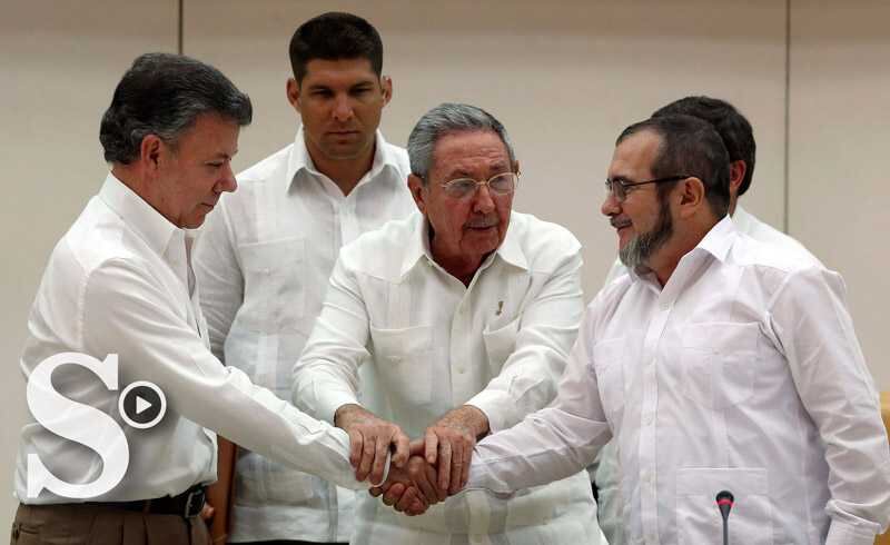 Firma del acuerdo de paz entre el Gobierno de Colombia y las Farc en La Habana, Cuba
