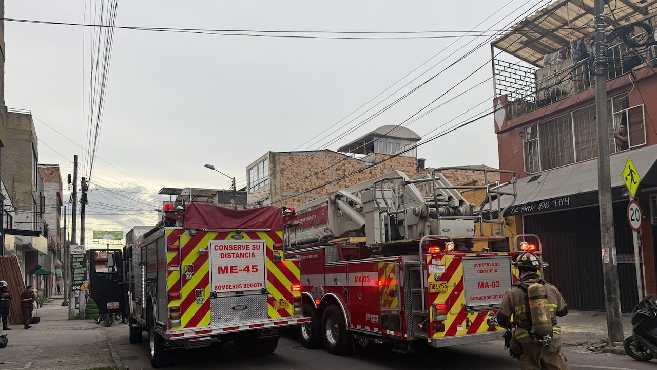 Incendio en la localidad de Barrios Unidos.