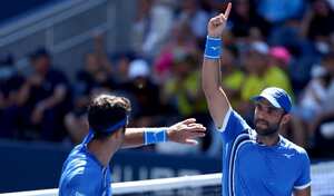 Cabal y Farah en el partido de la semifinal del US Open 2022