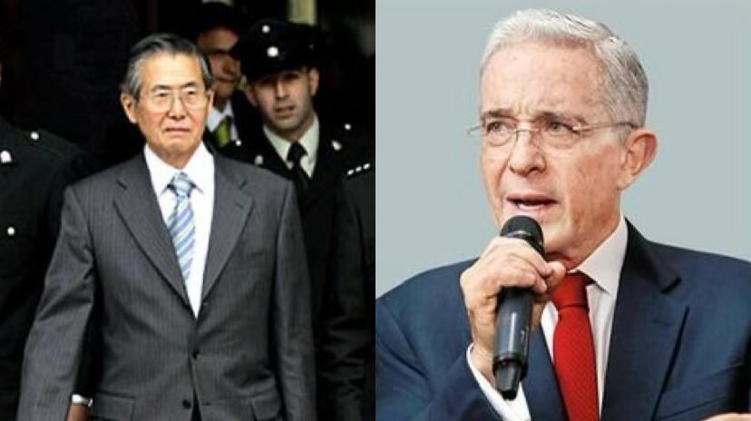 Alberto Fujimori y Álvaro Uribe