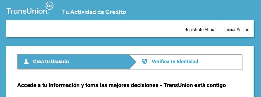 Consultar historial crediticio en TransUnion