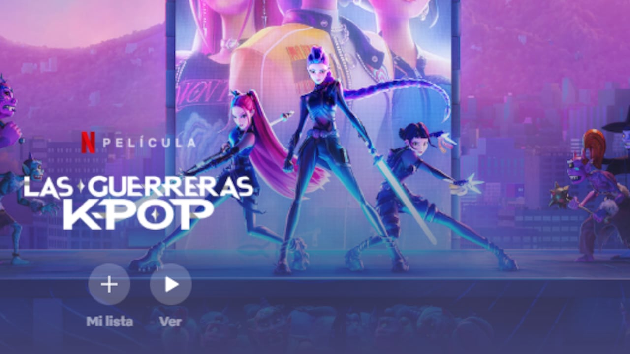 Las guerreras k-pop es una de las películas más vistas en Netflix.