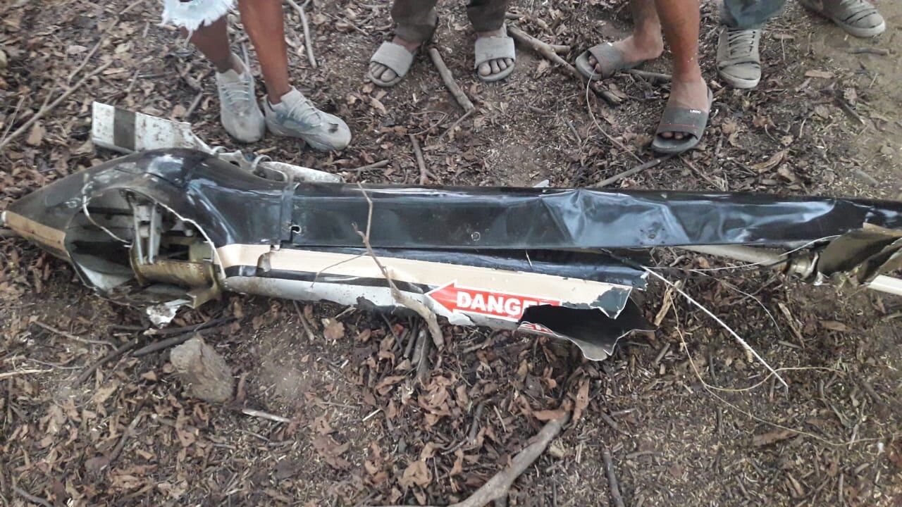 La aeronave fue consumida en su totalidad por las llamas tras el impacto