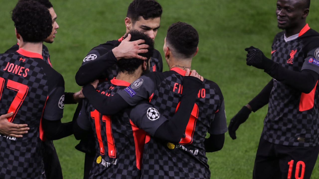 Celebración Liverpool. Foto: AFP/FERENC ISZA