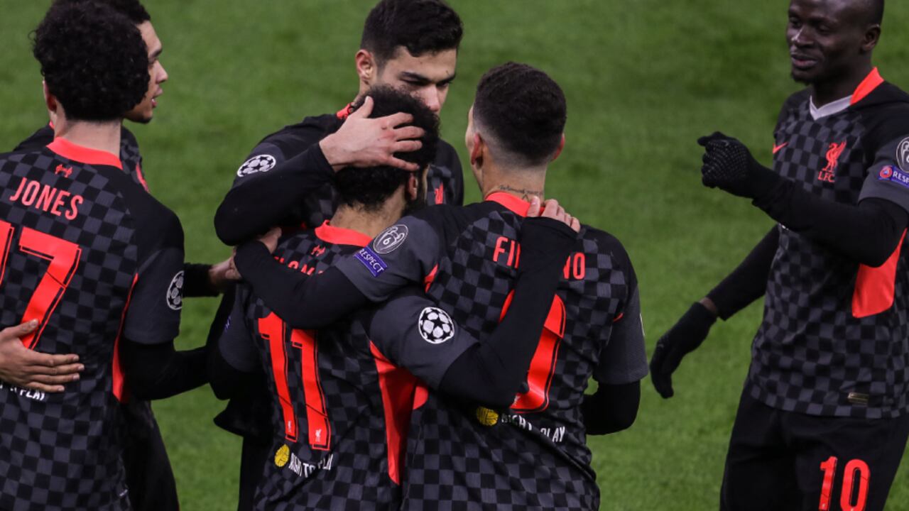 Celebración Liverpool. Foto: AFP/FERENC ISZA