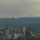 Panorámica del volcán Nevado del Ruiz en la mañana de este martes 18 de abril.