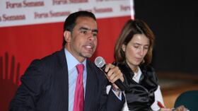 Armando Benedetti, Senador de la republica y Luz María Sierra, Editora General Revista Semana.