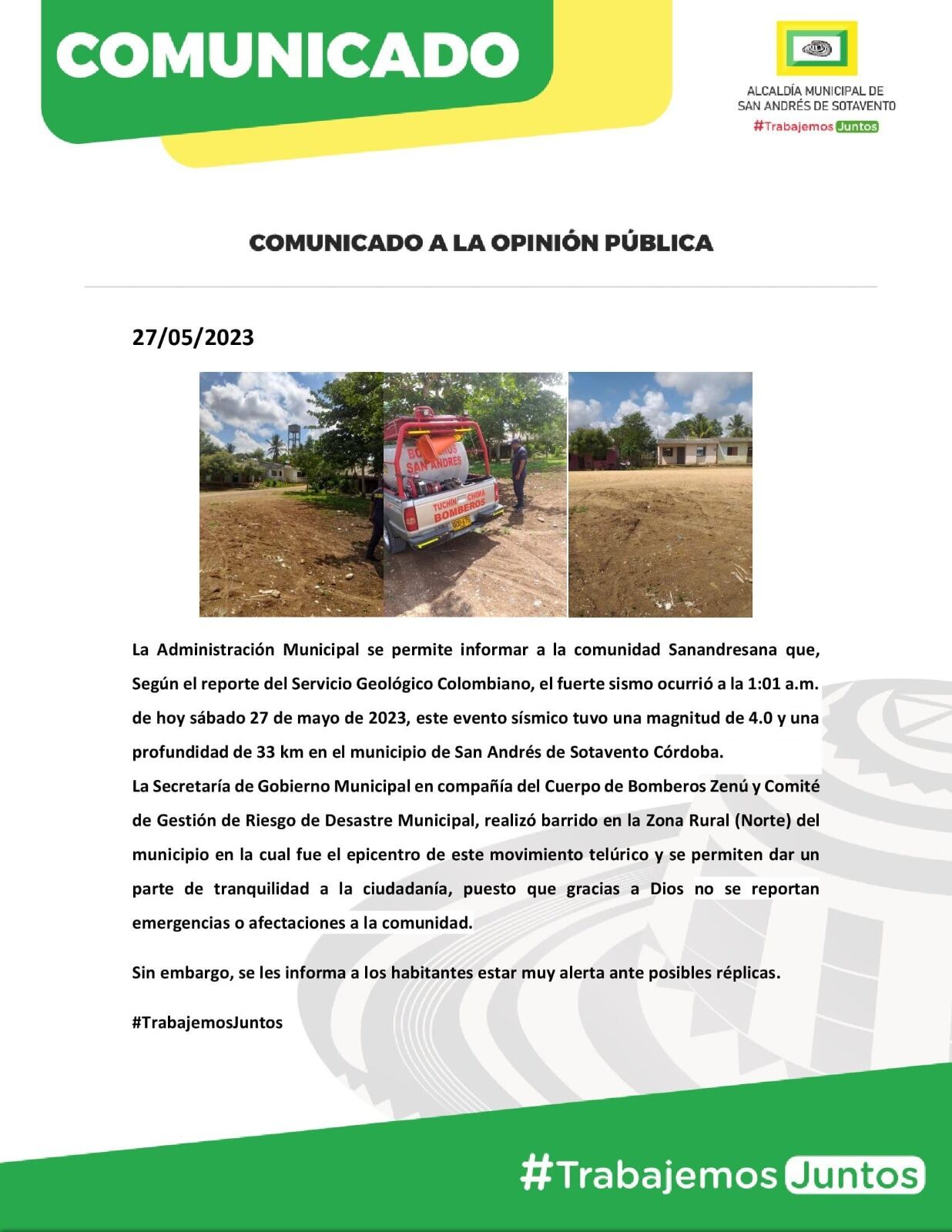 Alcaldía San Andrés de Sotavento.