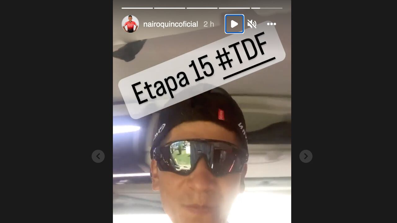 Nairo Quintana calienta la etapa 15 del Tour de Francia 2022 al ritmo de música electrónica