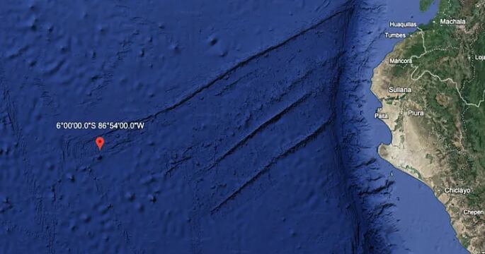 La fuerza del choque sugiere que dejó restos dispersos en el fondo marino.