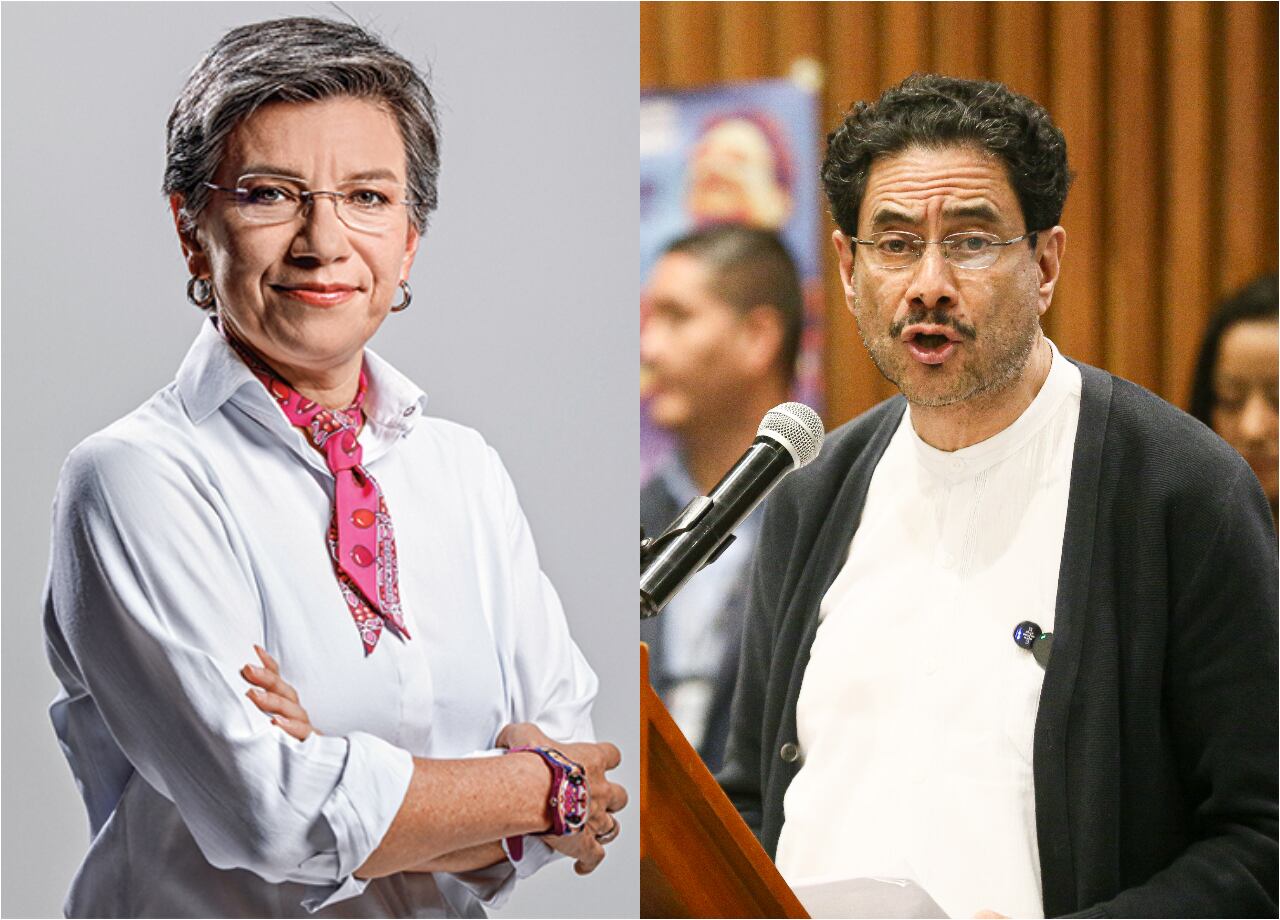 Claudia López e Iván Cepeda.