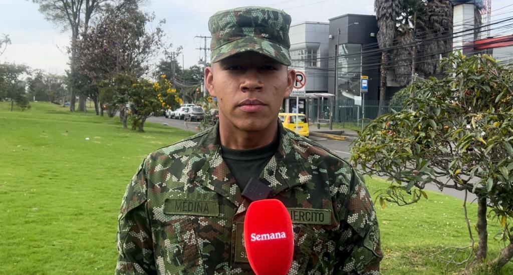 El soldado Juan Medina, destacó el aumento del 20% en la bonificación que recibe mensualmente.