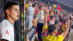 James Rodríguez debutó ante Osasuna con el Rayo Vallecano.