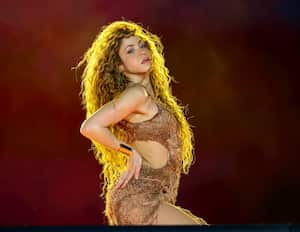 RIO DE JANEIRO, BRAZIL - FEBRUARY 11: Shakira performs onstage during Shakira: Las Mujeres Ya No Lloran World Tour Kick Off - Rio de Janeiro at Estadio Olímpico Nilton Santos on February 11, 2025 in Rio de Janeiro, Brazil. (Photo by Kevin Mazur/Kevin Mazur/Getty Images for Live Nation)