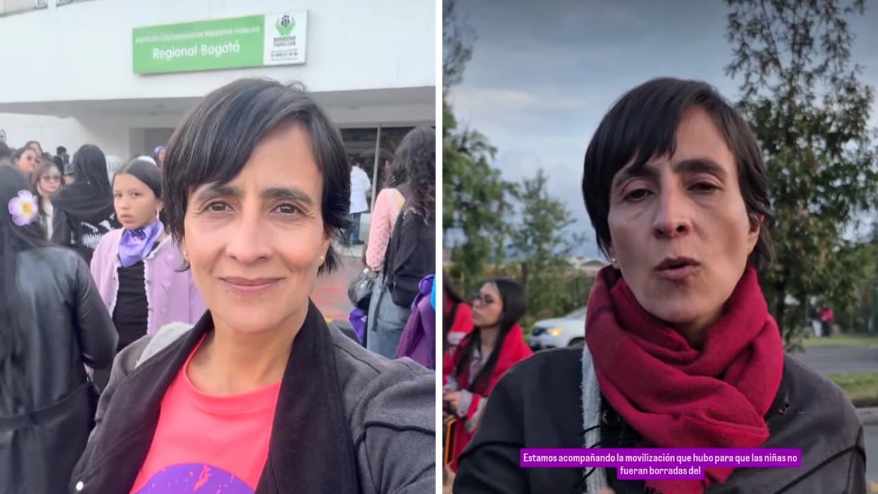 Susana Muhamad fue señalada de participar en la ‘Marcha las niñas resisten’, protesta que terminó con grafitis y daños en la fachada del ICBF en Bogotá.