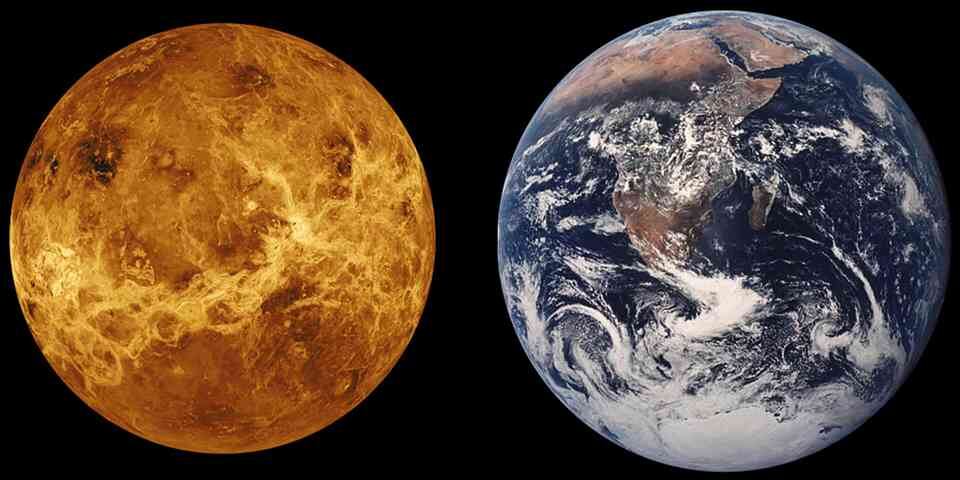 Venus es considerado el planeta hermano de la Tierra.