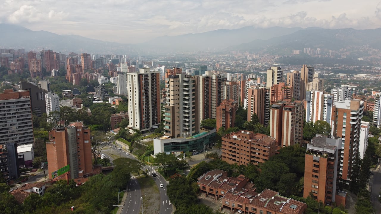 Panorámica de Medellín. El Poblado.