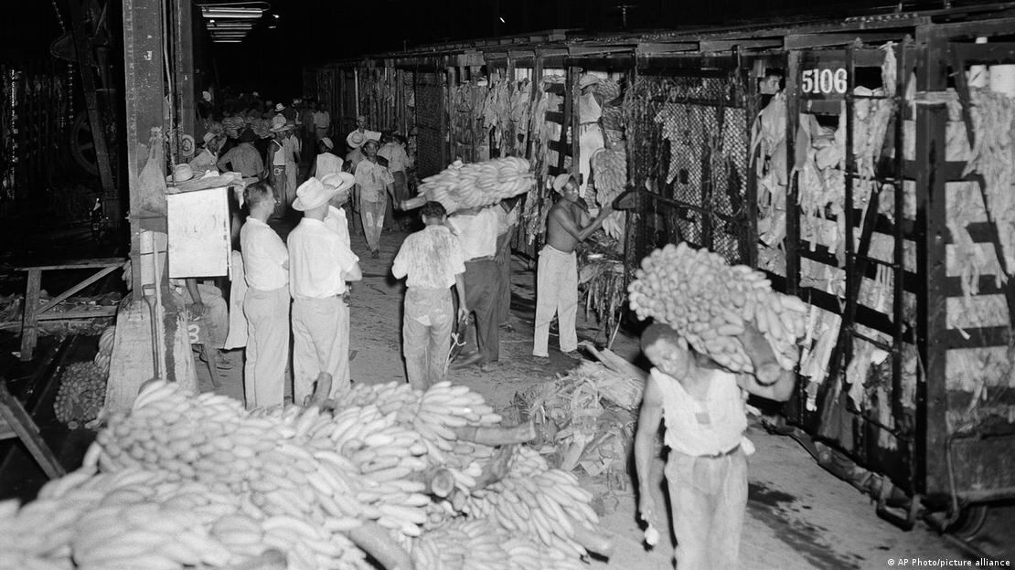 Trabajadores del banano en Honduras, en 1954. FOTO: AP Photo/picture alliance