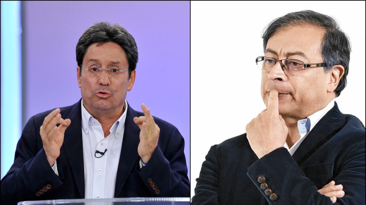 Francisco Santos y Gustavo Petro.