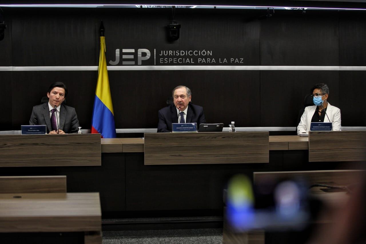 Audiencia JEP falsos positivos caso 03 Eduardo Cifuentes, Oscar Parra