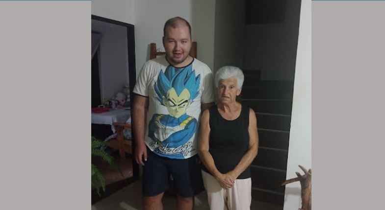 María Teresa y su hijo Santiago