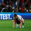 Las jugadoras de Alemania reaccionan después de un empate durante el partido de fútbol del Grupo H de la Copa Mundial Femenina de Australia y Nueva Zelanda 2023 entre Corea del Sur y Alemania en el Brisbane Stadium en Brisbane el 3 de agosto de 2023.