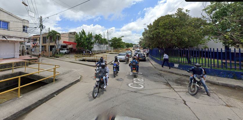 Frente A.I E Soledad A. de Samper, sede Emiliano Alcalá (Techo Rojo)- Cartagena