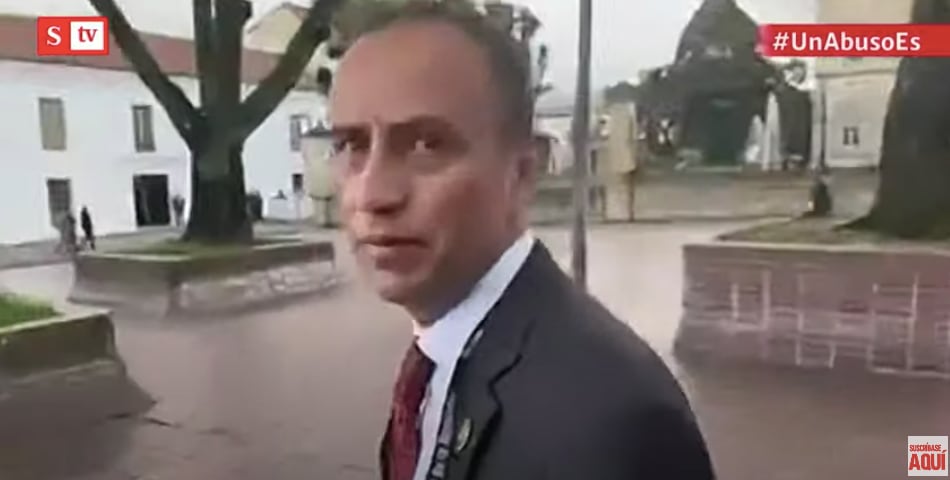 Uno de los hombre involucrados en la retención del periodista Javier Barragán.