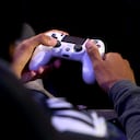 LONDON, ENGLAND - MARCH 28: A detailed view of a PS4 controller as players practice during day one of the 2019 ePremier League Finals at Gfinity Arena on March 28, 2019 in London, England. (Photo by Alex Pantling/Getty Images)
