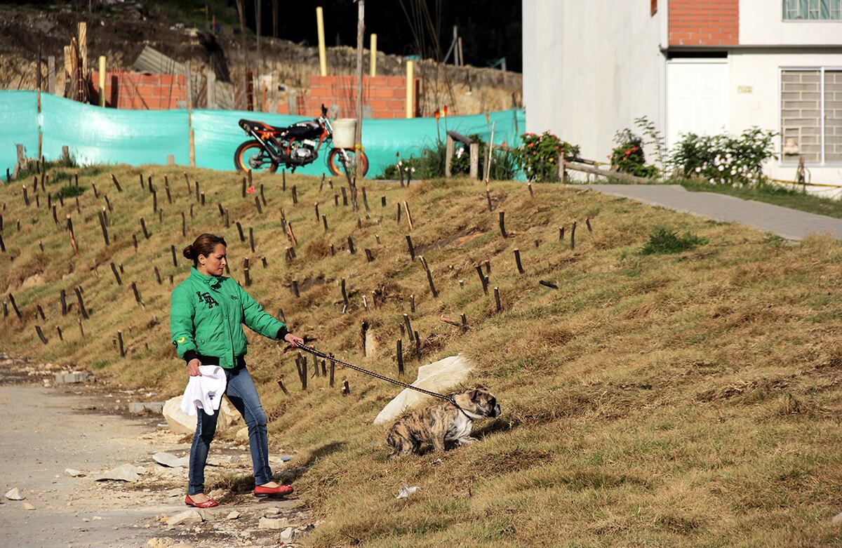 La comunidad ha denunciado el peligro que representan estas estacas para los niños. Foto: Carlos Bernate /SEMANA.