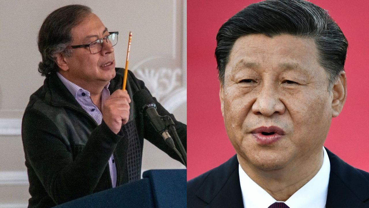 Presidente Petro y Xi Jinping.