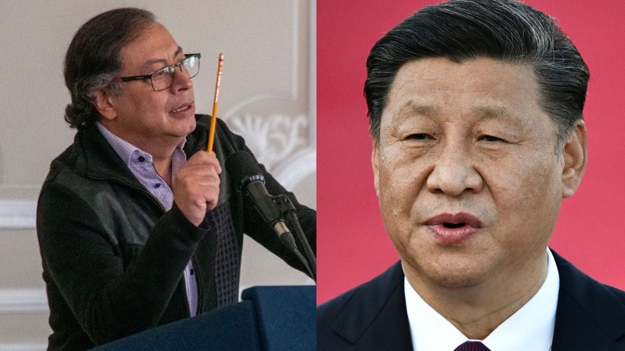 Presidente Petro y Xi Jinping.