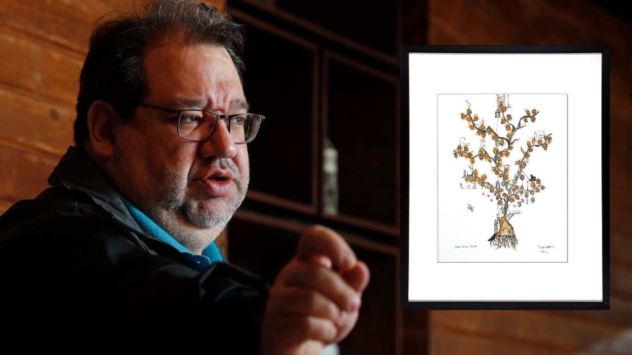 Valeriano Lanchas mostrará sus muchos dibujos en la Feria del Millón, que celebra sus diez años en la plaza La Santamaría, desde el 29 de septiembre hasta el 2 de octubre.