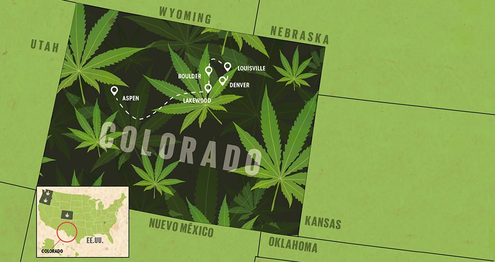 Diecinueve de los 50 estados americanos, así como la capital Washington, ya han legalizado el consumo de cannabis con fines recreativos para adultos.