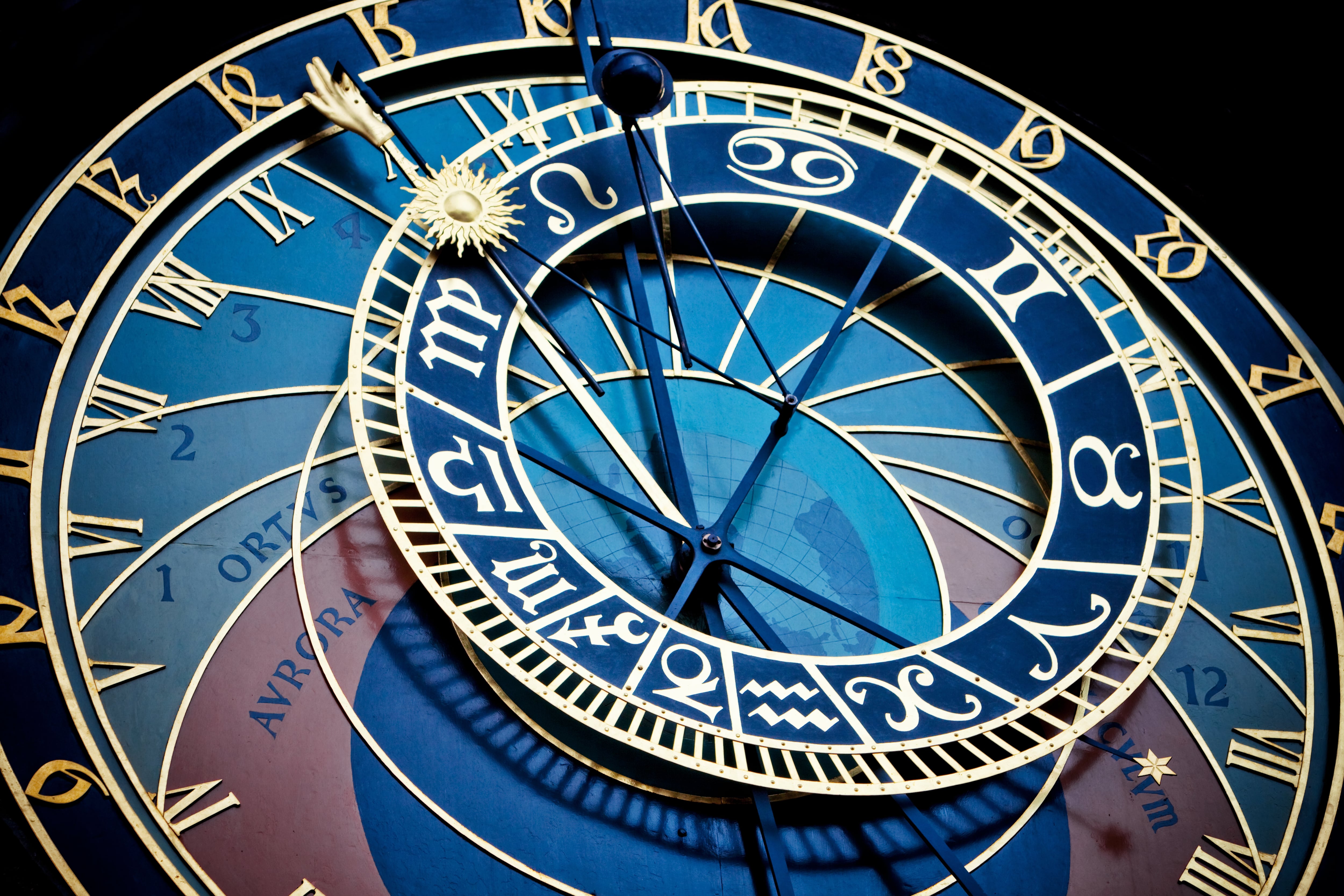 "Astronomical clock in Praque, Czech Republic"
