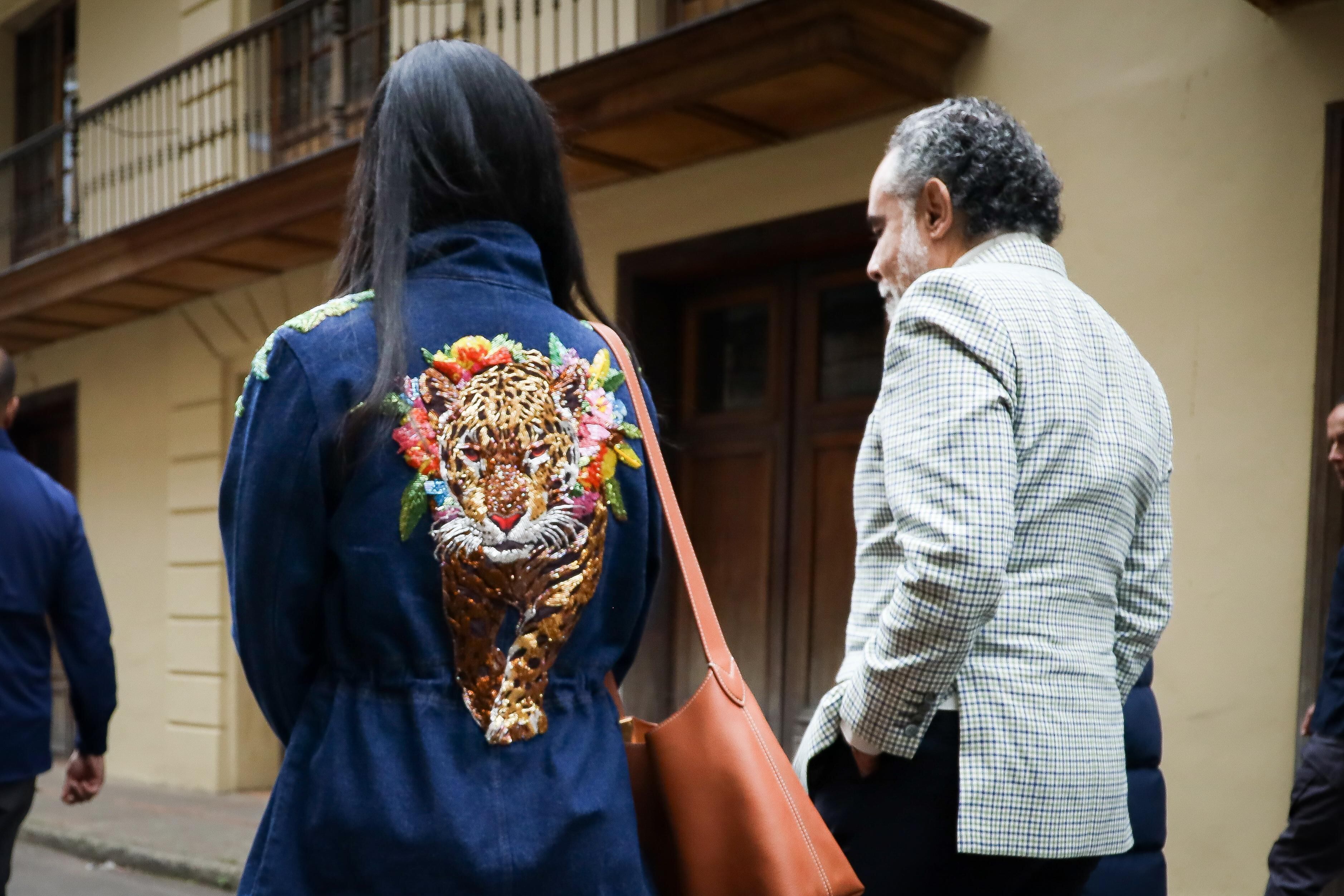 La esposa de Armando Benedetti, Adelina Covo, fue vista con un curioso atuendo.