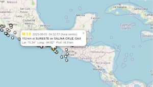 Sismo cerca de Salina Cruz, México: Explorando el epicentro y magnitud del evento del 3 de agosto.
