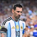 KANSAS CITY, MISSOURI - JULY 11: Lionel Messi #10 of Argentina walks to take a corner during the FIFA World Cup 2026 Quarter Final match between Argentina and Switzerland at Kansas City Stadium on July 11, 2026 in Kansas City, Missouri. (Photo by Fernando Leon/ISI Photos/ISI Photos via Getty Images)