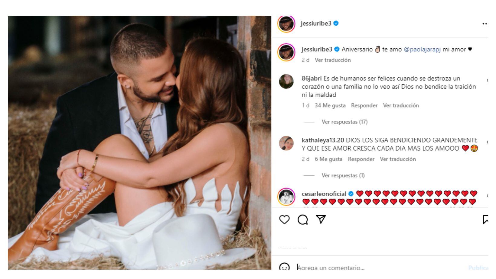 Triunfó el amor: El lujoso viaje con el que Paola Jara y Jessi Uribe celebraron su aniversario