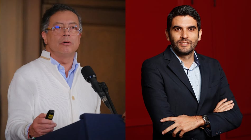 Gustavo Petro y Hernán Cadavid.