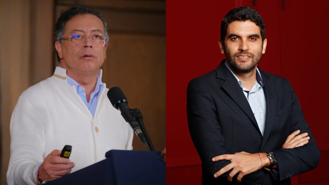 Gustavo Petro y Hernán Cadavid.