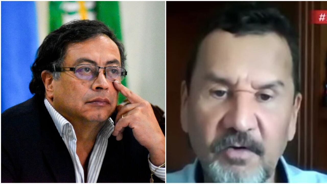 Presidente Gustavo Petro y el coronel en retiro John Marulanda