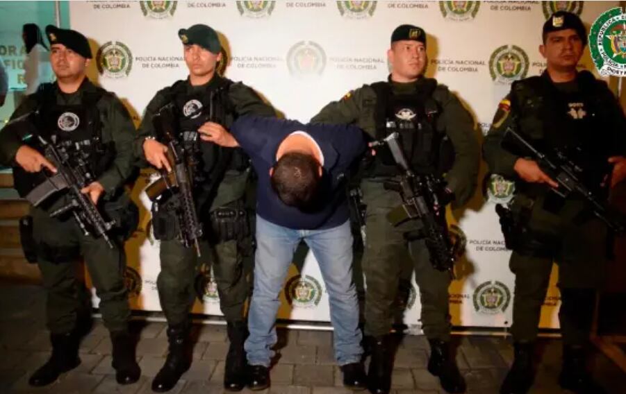 Édgar Humberto Restrepo Benjumea, alias Mono Clinton, capturado en Medellín en 2019.